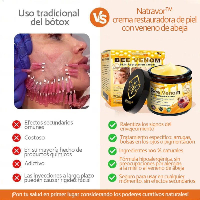 👨⚕️Tienda de Mayo Clinic y Cleveland Clinic: Hecho y enviado desde EE. UU. -✨ Natravor™ "Dermal Gold" Crema restauradora de la piel con veneno de abeja y botox - 🔥ÚLTIMO DÍA: 80 % DE DESCUENTO🔥
