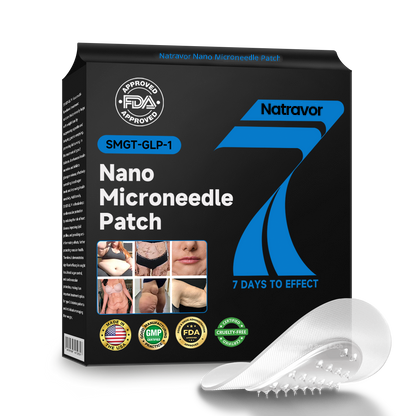 Natravor® 🌱Nano Microneedle Patch with SMGT-GLP-1 & Matrixyl 3000 – Slimming, Skin Tightening, Blood Sugar Support, No Injection, 7-Day Result