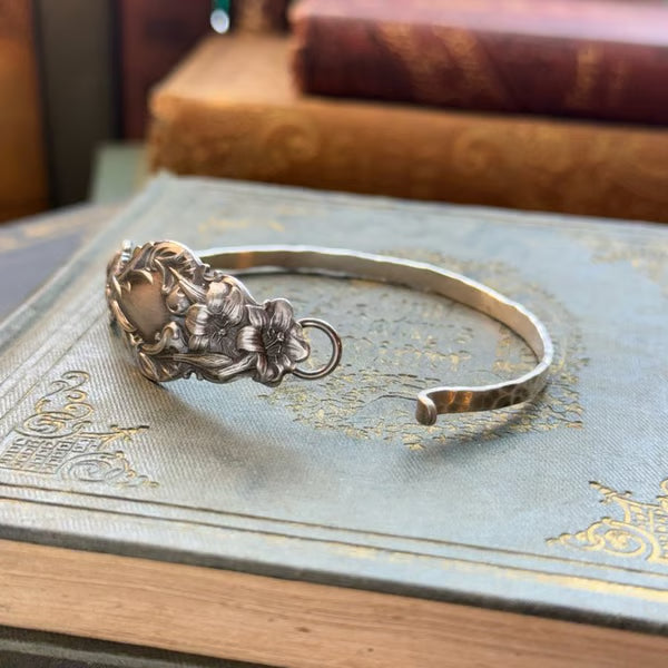 🔥LAST DAY 55% OFF✨Handmade Sterling Spoon Bangle - Crafted from Authentic Vintage Silverware🎁Buy 2 Free Shipping