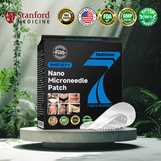 Natravor® 🌱Nano Microneedle Patch with SMGT-GLP-1 & Matrixyl 3000 – Slimming, Skin Tightening, Blood Sugar Support, No Injection, 7-Day Result