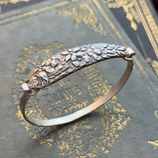 🔥LAST DAY 55% OFF✨Handmade Sterling Spoon Bangle - Crafted from Authentic Vintage Silverware🎁Buy 2 Free Shipping