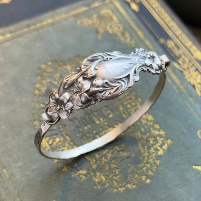 🔥LAST DAY 55% OFF✨Handmade Sterling Spoon Bangle - Crafted from Authentic Vintage Silverware🎁Buy 2 Free Shipping