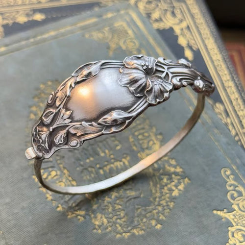 🔥LAST DAY 55% OFF✨Handmade Sterling Spoon Bangle - Crafted from Authentic Vintage Silverware🎁Buy 2 Free Shipping