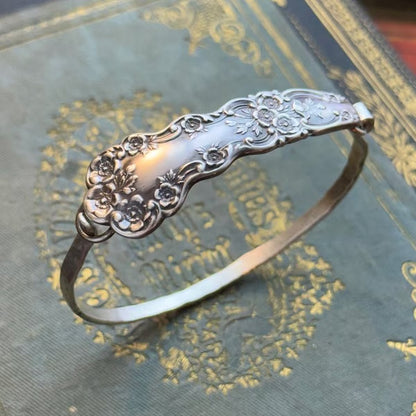 🔥LAST DAY 55% OFF✨Handmade Sterling Spoon Bangle - Crafted from Authentic Vintage Silverware🎁Buy 2 Free Shipping